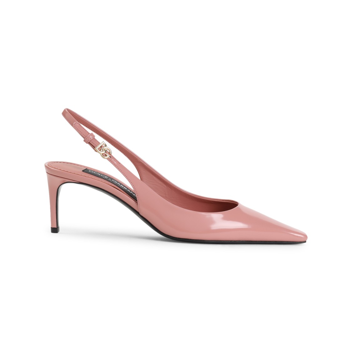 Dolce & Gabbana 70 Patent Leather Slingback Pumps In Pink
