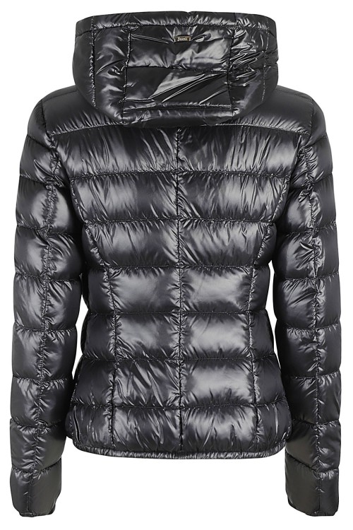 Herno Black Down Jacket With Hood Outerwear | THE LIST