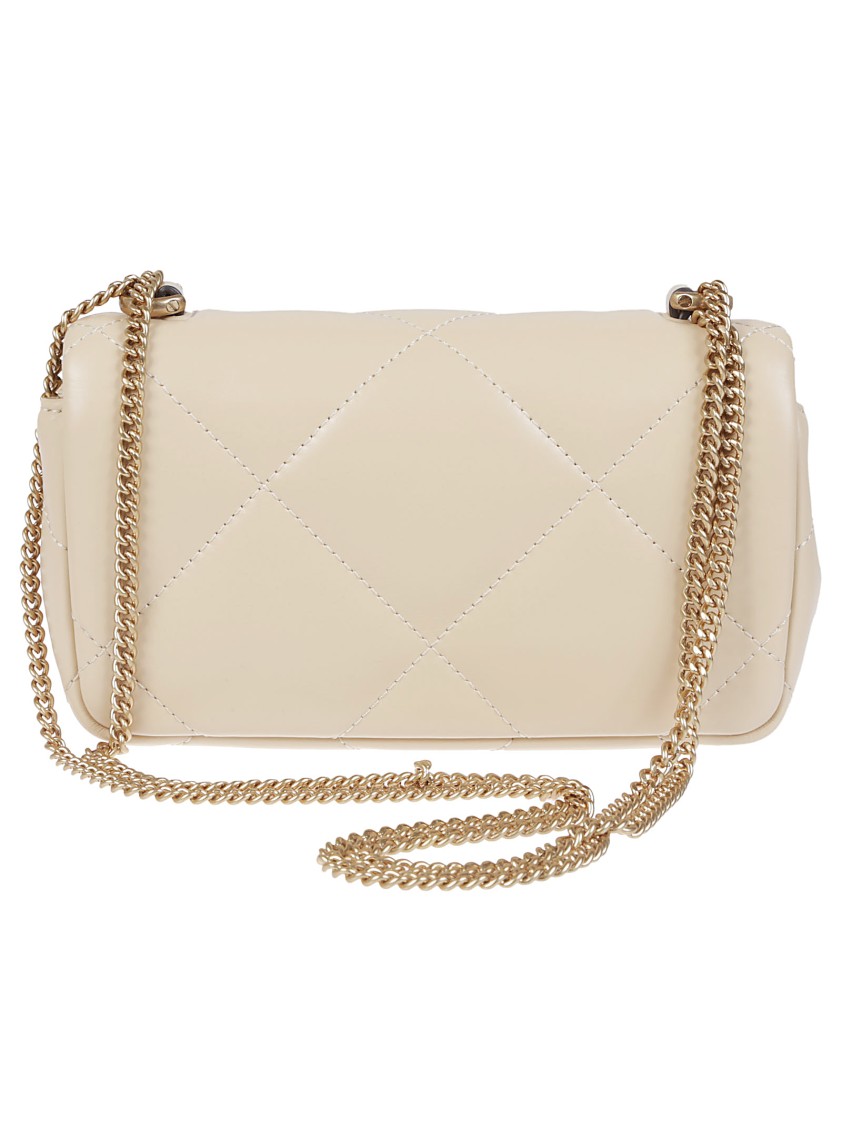 Tory Burch Quilted Leather Kira Shoulder Bag In Neutral