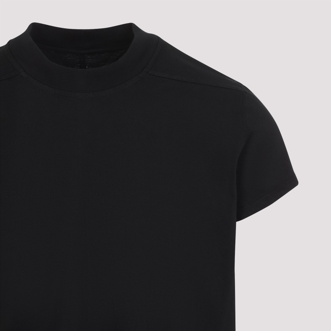Shop Rick Owens Drkshdw Drkshdw By Rick Owens Black Cotton T-shirt With Side Strap Detail