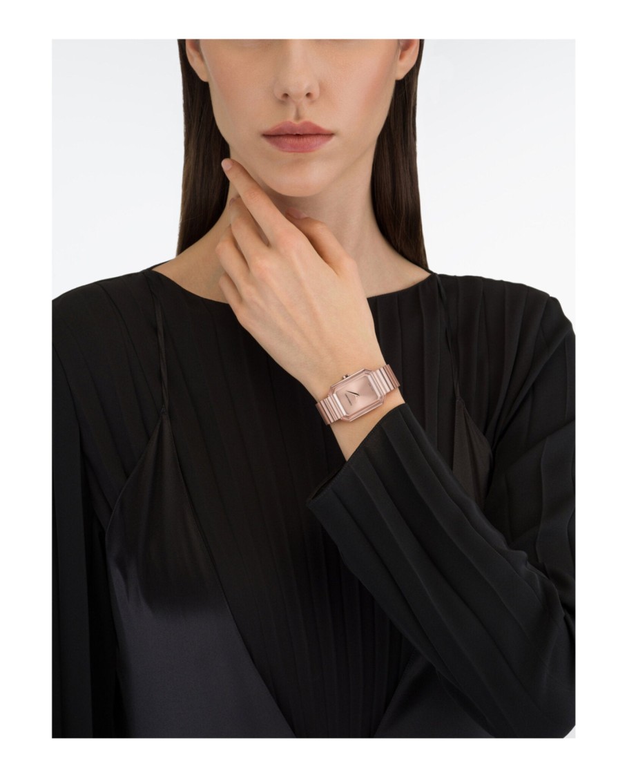 腕時計その他 Ferragamo Octagonal Crystal Bracelet Watch With Sunray Dial Ferragamo Octagonal Crystal Bracelet Watch With Sunray Dial