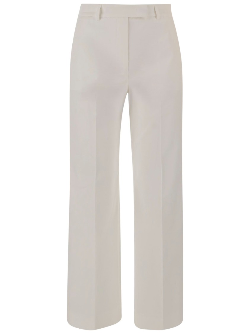 Shop Ql2 Stretch Cotton Pants In Grey