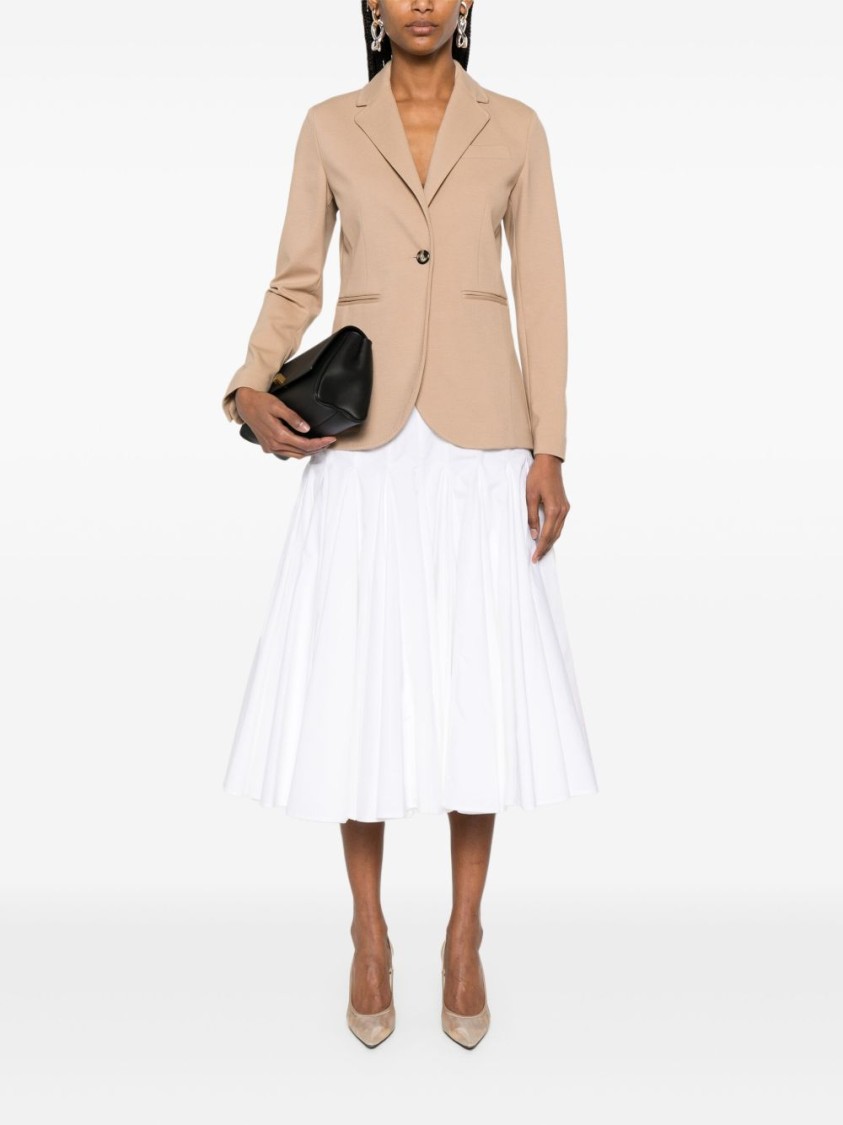 Peuterey Tailored Beige Blazer With Notch Lapel