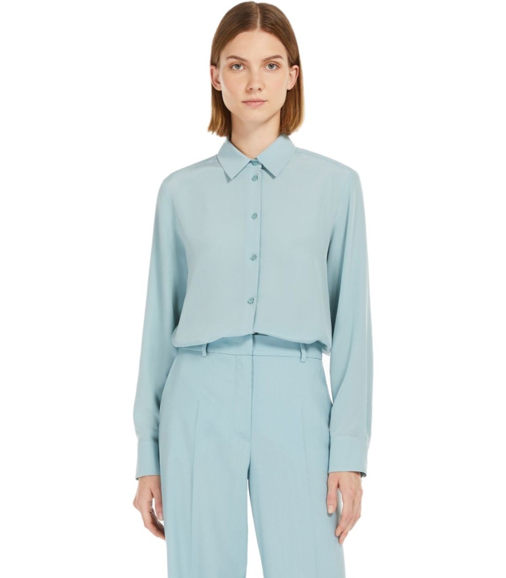 Shop Max Mara Almina Anice Shirt In Blue