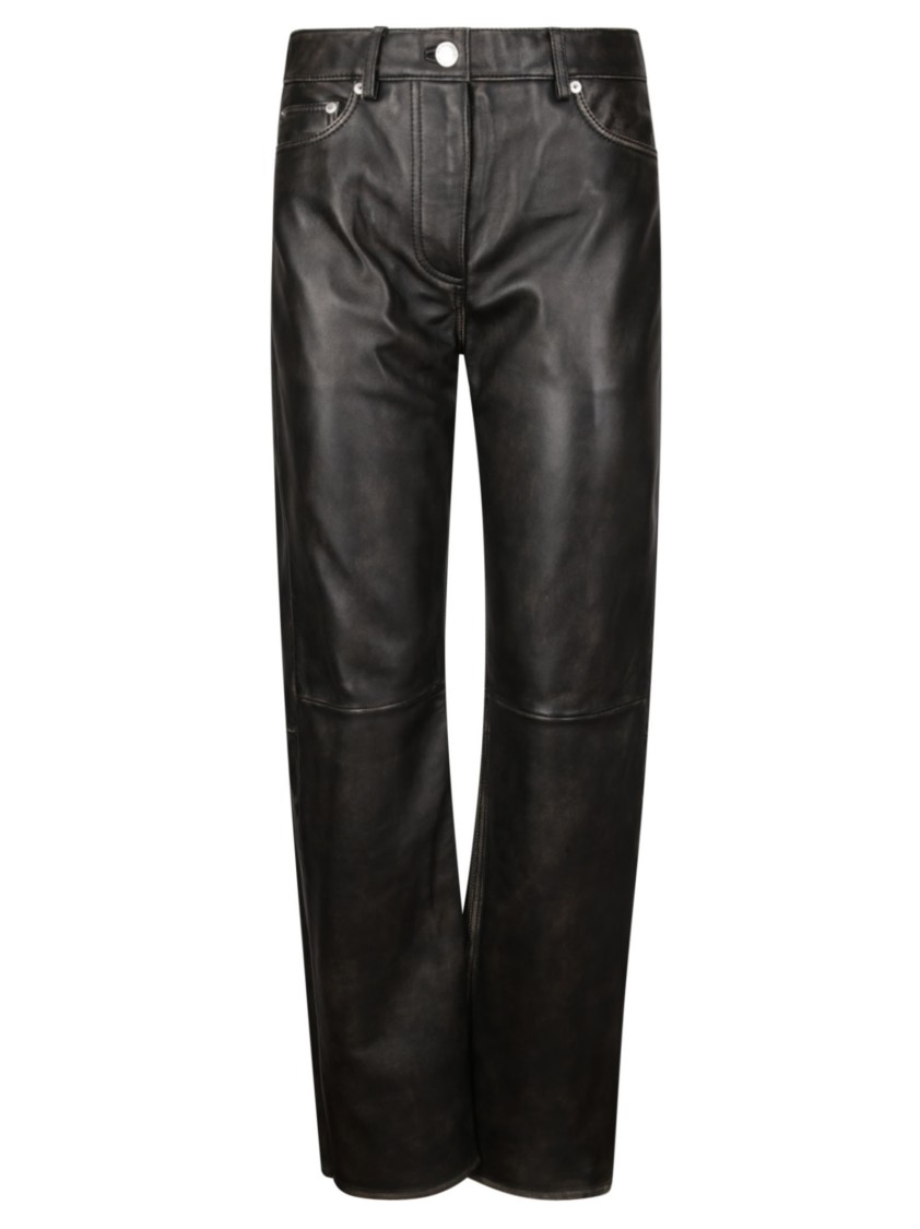 Samsoe & Samsoe Samsoe Samsoe Straight Leg Trousers In Black