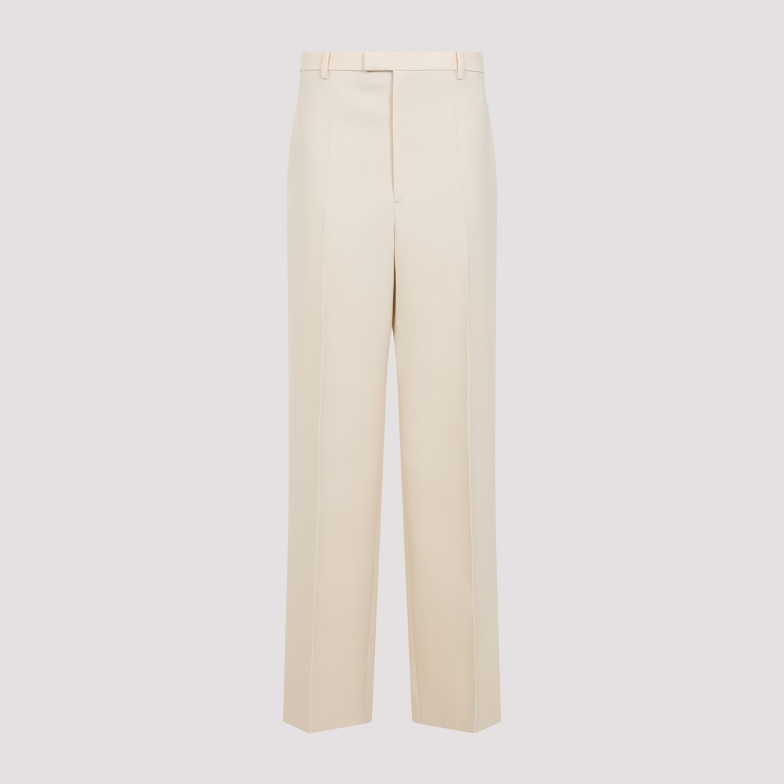 CARVEN CARVEN HIGH-WAISTED TAILORED WOOL TROUSERS WITH SUBTLE PLEATS