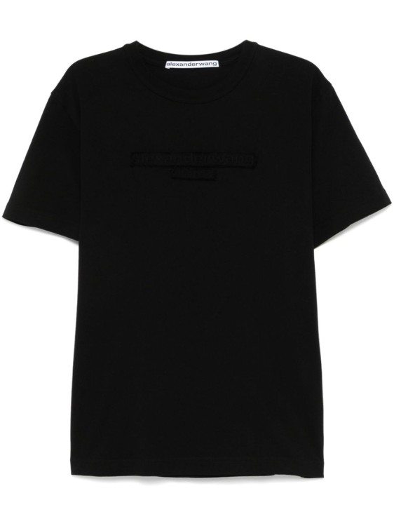 その他 ALEXANDER WANG BLACK COTTON T-SHIRT Black Cotton Logo T-Shirt in BLACK | alexanderwang®