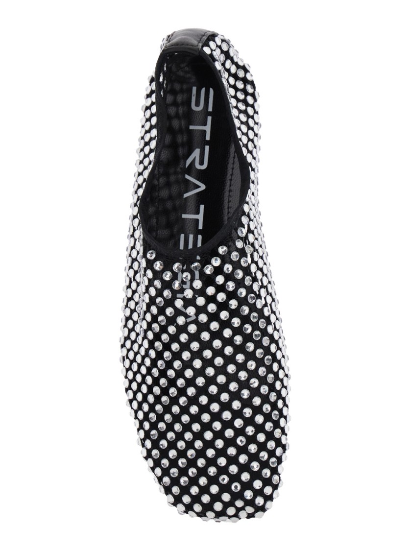 Shop Strategia Silver Colored Ballet Flats