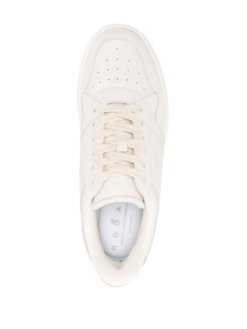 Hogan H670 Flatform-sneakers In Neutrals