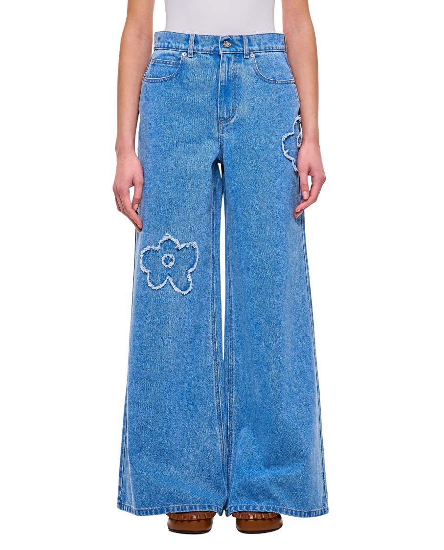 Marni Wide-leg Jeans In Blue