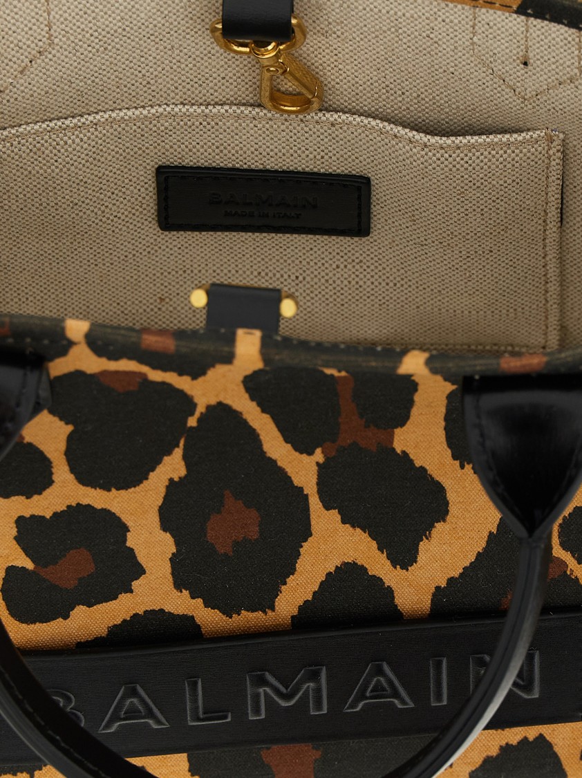 Balmain Small 'b-army' Shopping Bag In Brown