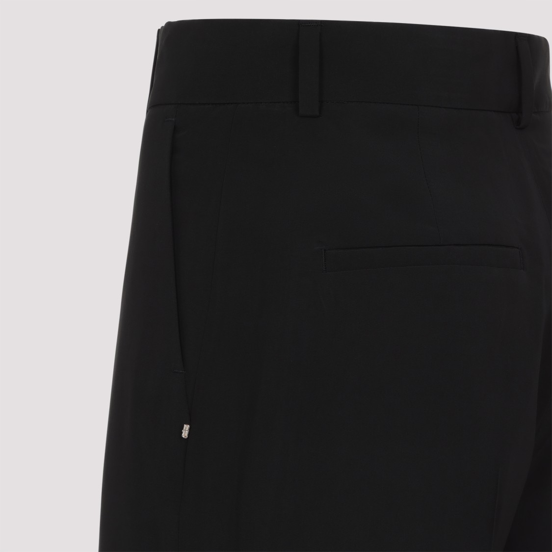 Shop Sportmax Orario Black Viscose Pants