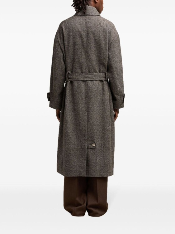 コート AMI PARIS FW23 BELTED COAT (FCO308_WV0022263) Ami Paris Long belted coat - Beige - Men | HCO308WV0022263