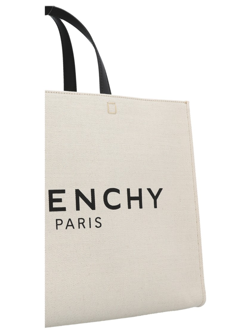 Givenchy 'g' Midi Shopping Bag In White