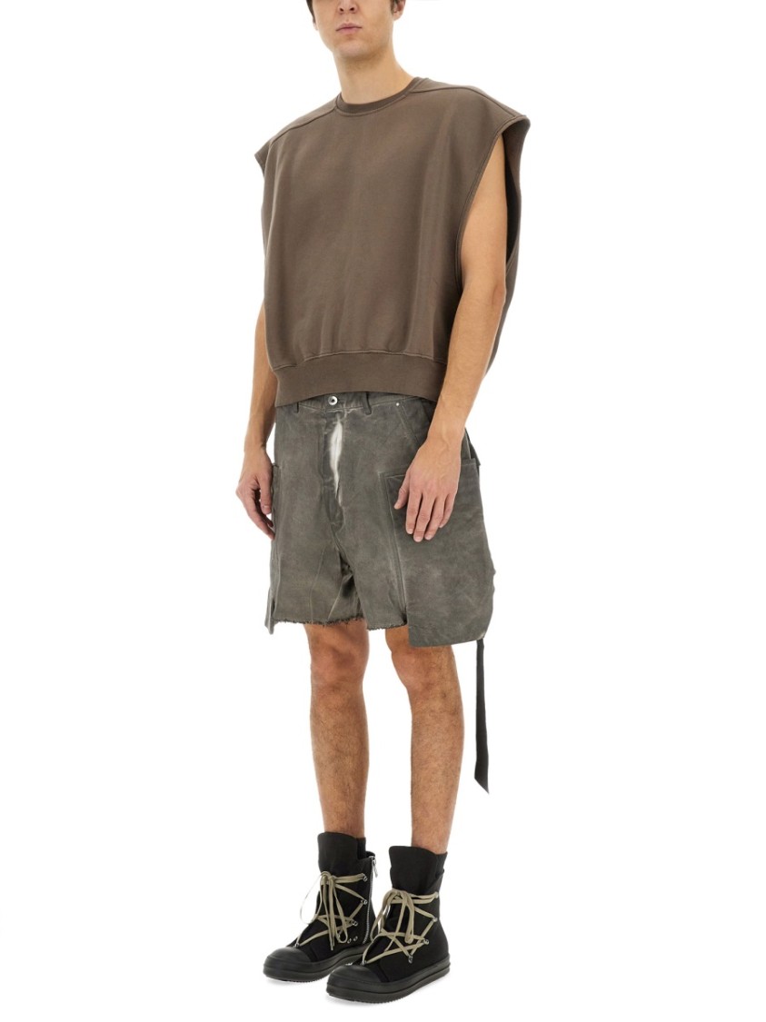 Rick Owens Drkshdw Drkshdw By Rick Owens Cotton Sweatshirt In Brown