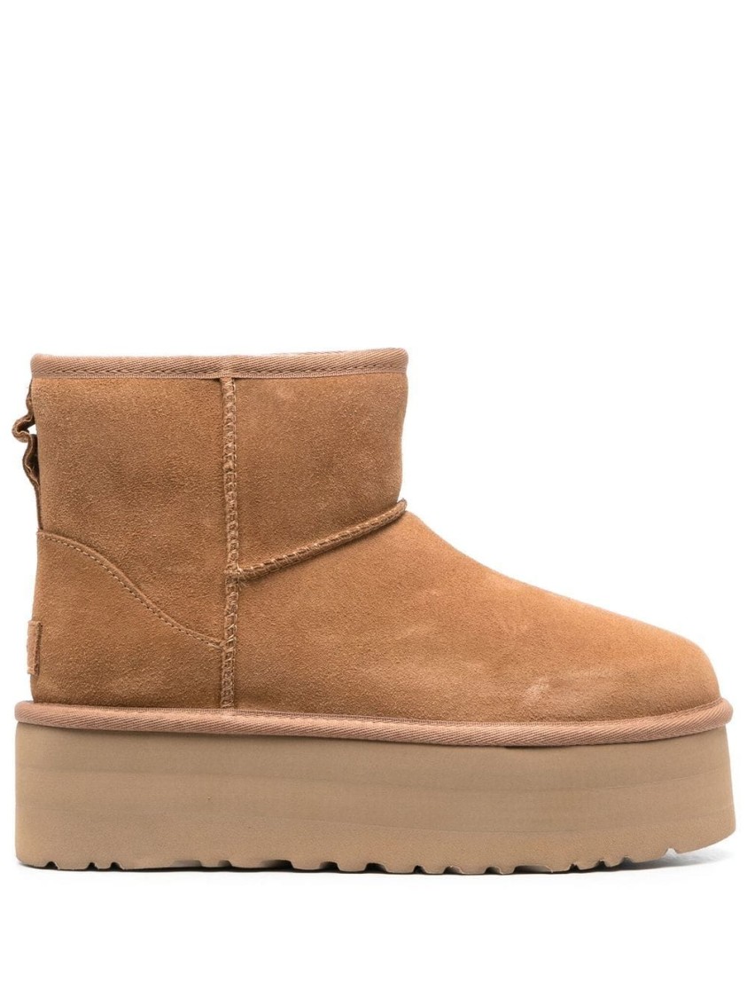 Shop Ugg Brown Boots With Leather And Suede Finish