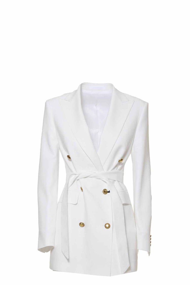 Tagliatore Cindy Blazer In White Viscose In White