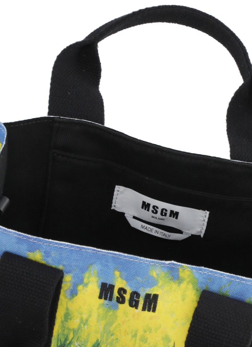 Msgm Multicolor Micro Tote Bag