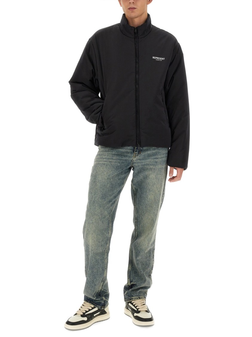 Represent High Neck Jacket With Zip Closure