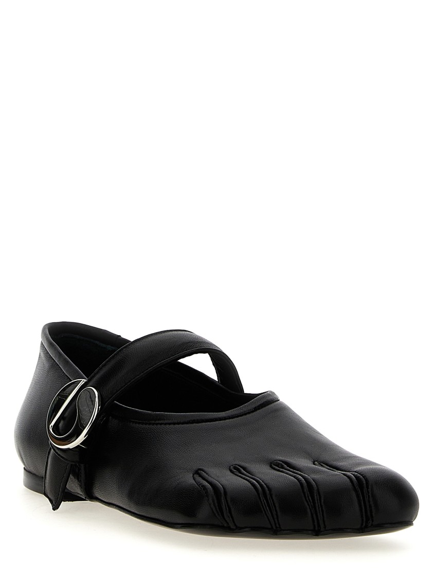 Coperni 'five-toe' Ballet Flats In Black