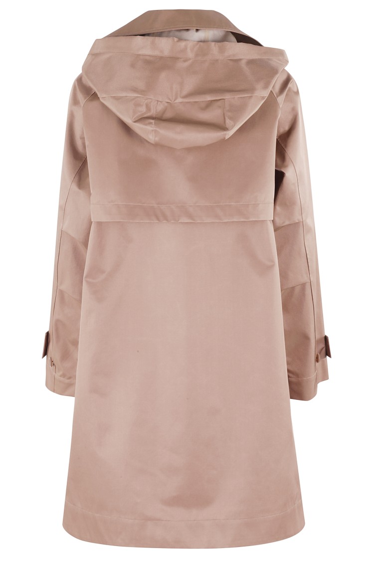 Duno Oversized Double-breasted Trench Coat In Brown