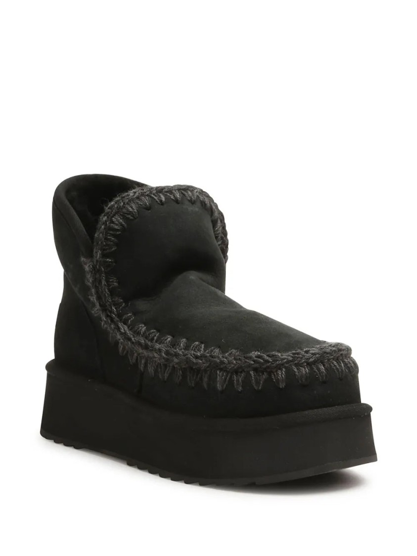 Mou Mini Eskimo Platform Boot In Black