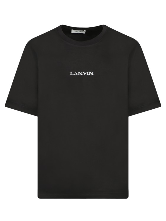 Tシャツ・カットソー Lanvin Crewneck Cotton T-Shirt Lanvin logo-embroidered Cotton T-shirt | Green | FARFETCH