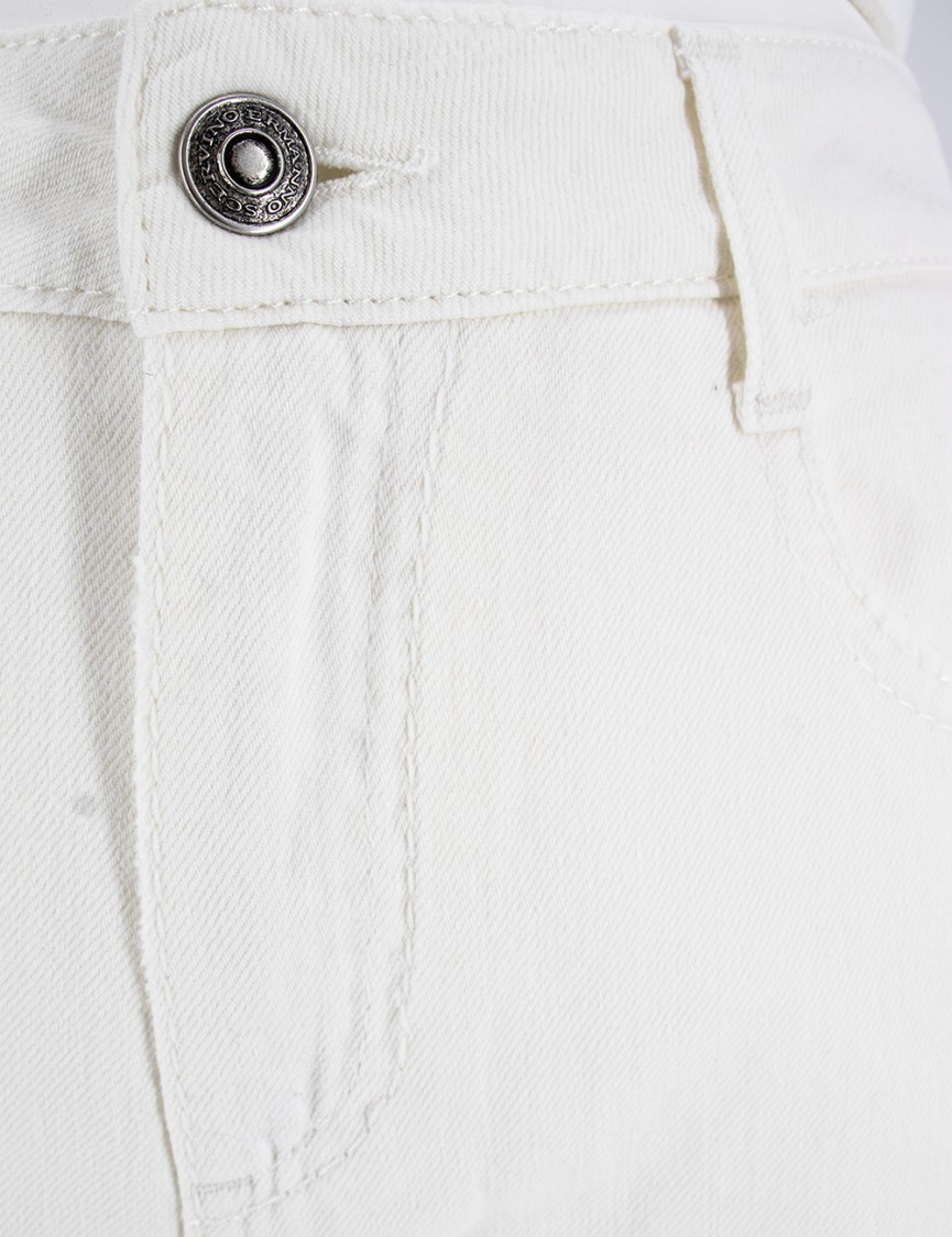 Ermanno Scervino Wide-leg High-waist Jeans In White