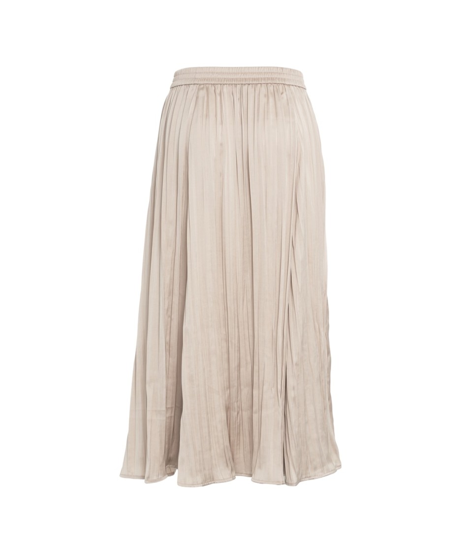 MICHAEL KORS MICHAEL KORS CALF-LENGTH ACCORDION PLEATED SKIRT WITH ELASTIC WAISTBAND