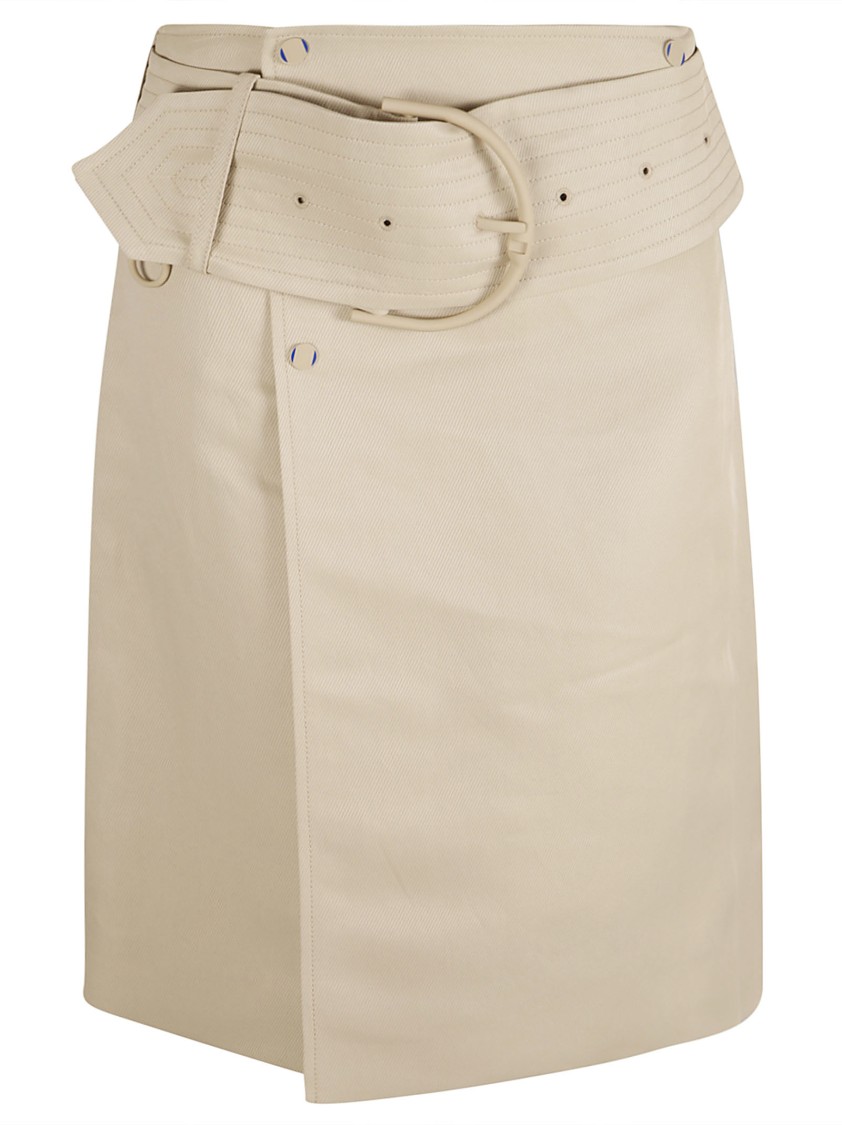 Burberry Structured Skirt With Wide Belt