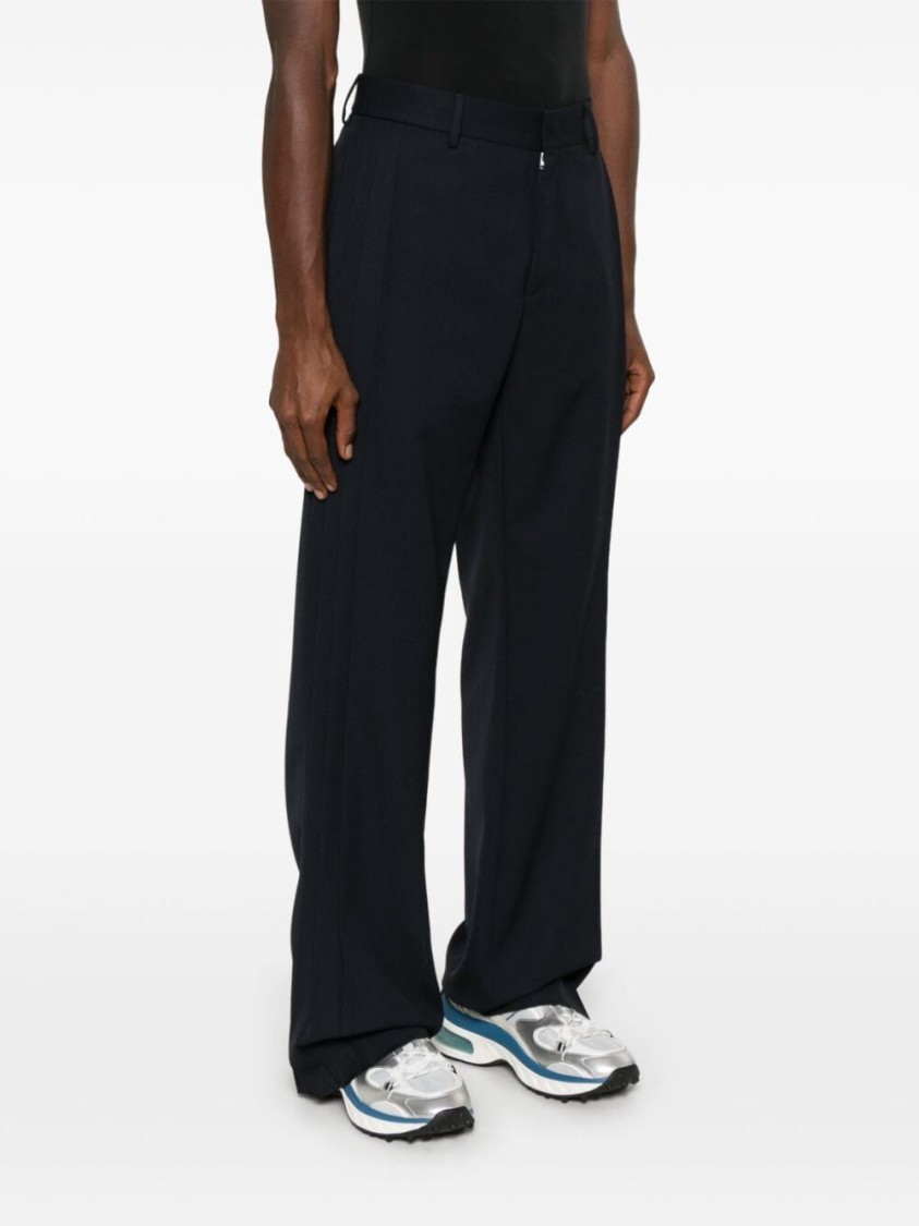 Fendi Wide-leg Trousers With Sharp Pleats