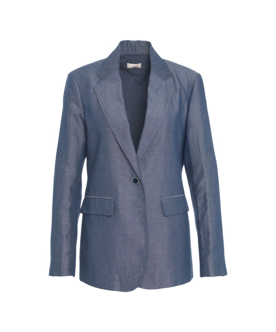 LIU •JO LIU JO SINGLE-BREASTED BLAZER WITH NOTCHED LAPELS