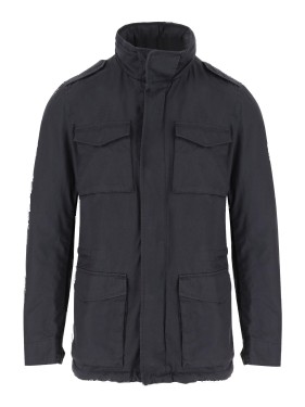 Herno Stretch Jersey Coat With Laser Cut Detailing | THE LIST