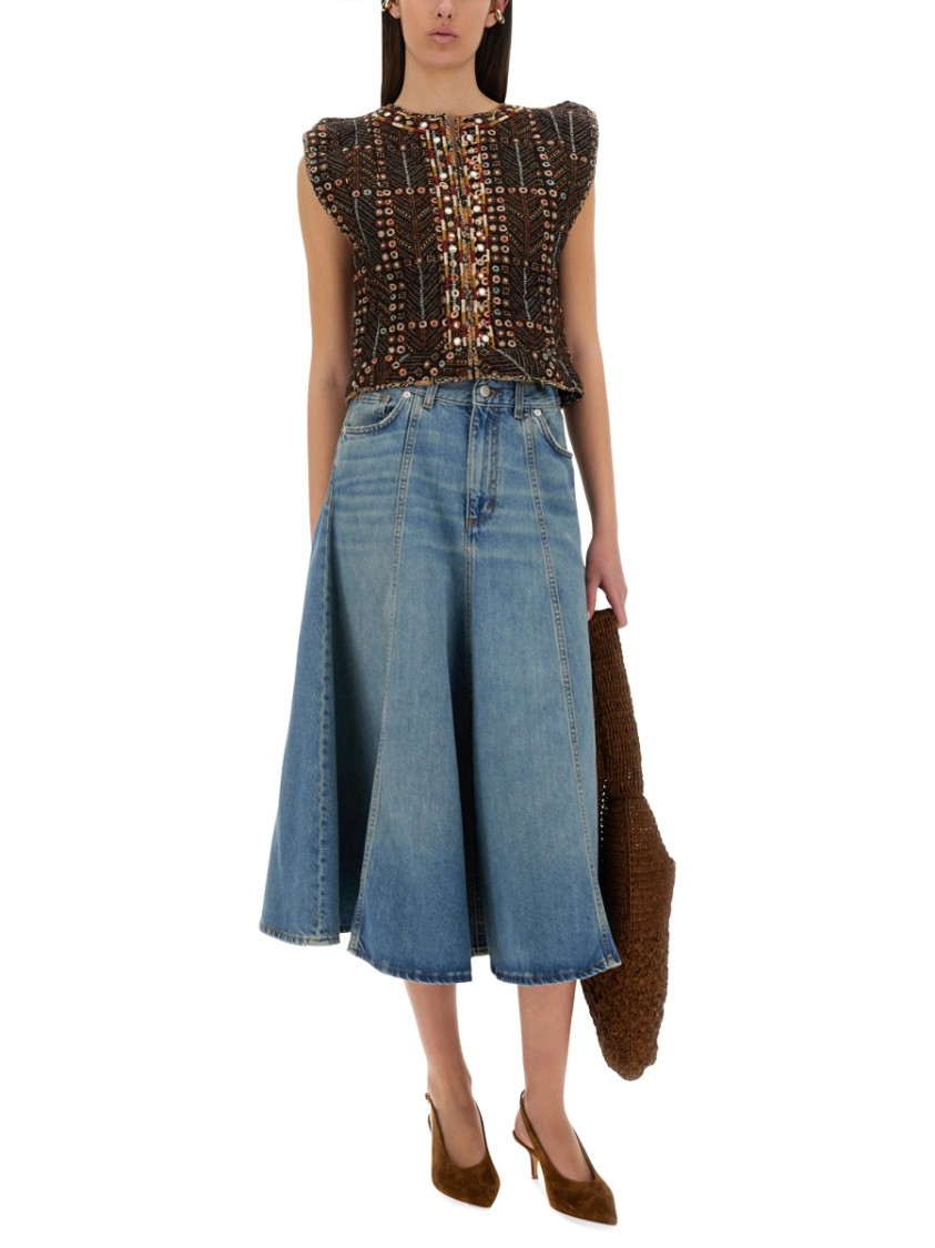 Shop Isabel Marant Étoile "cerza" Short Cardigan In Multicolor