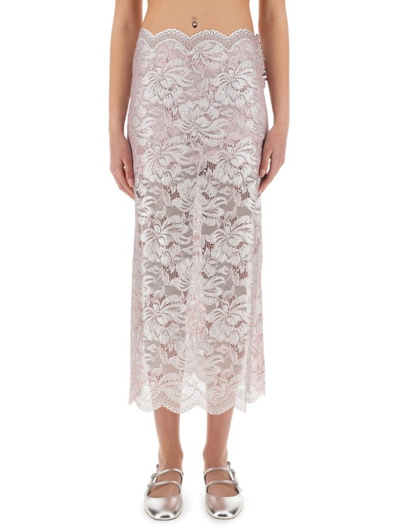 スカート Rabanne Intricate Floral Lace Maxi Skirt With Scalloped Hem Rabanne Intricate Floral Lace Maxi Skirt With Scalloped Hem