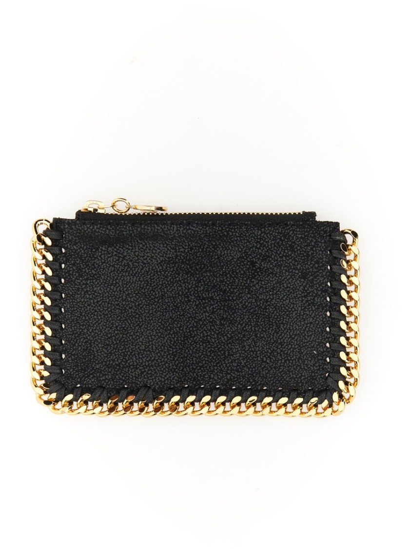 Stella Mccartney Slate Shaggy Deer Falabella Card Holder