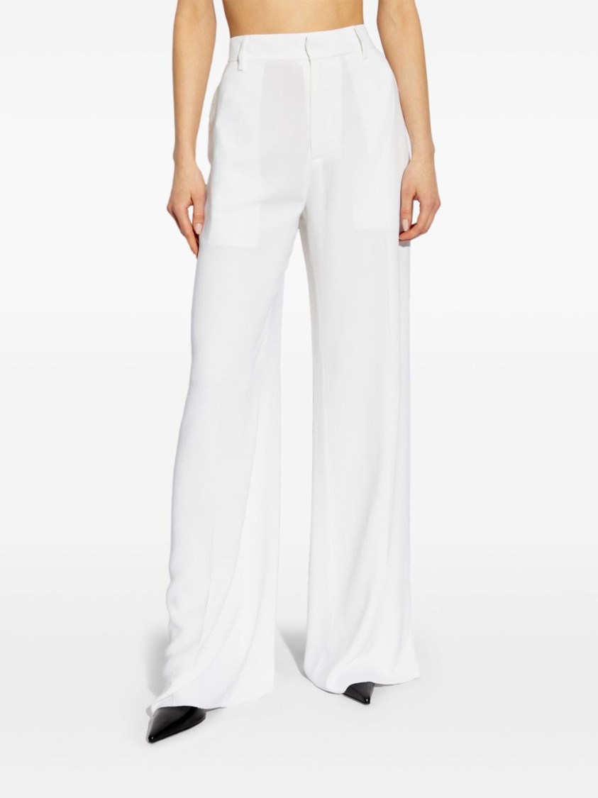 Shop Dsquared2 Wide-leg Trousers In Soft Stretch Viscose