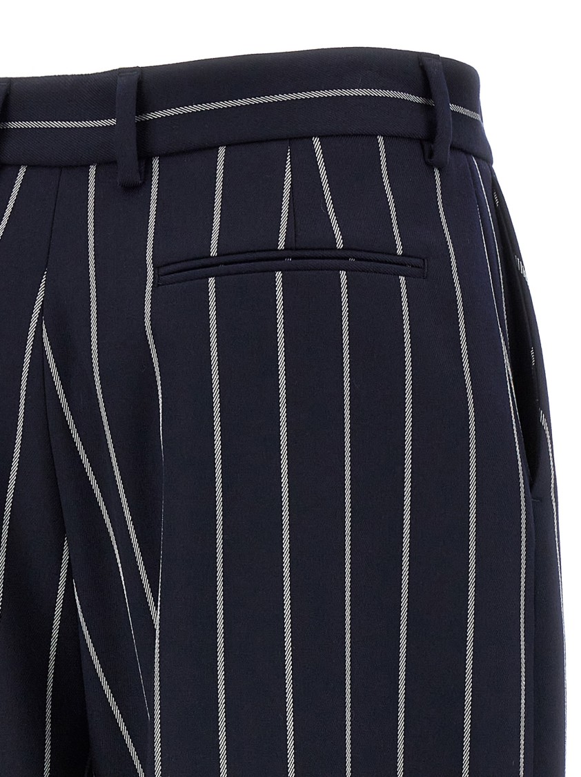 Giuseppe Di Morabito Striped Trousers Featuring Pockets In Blue