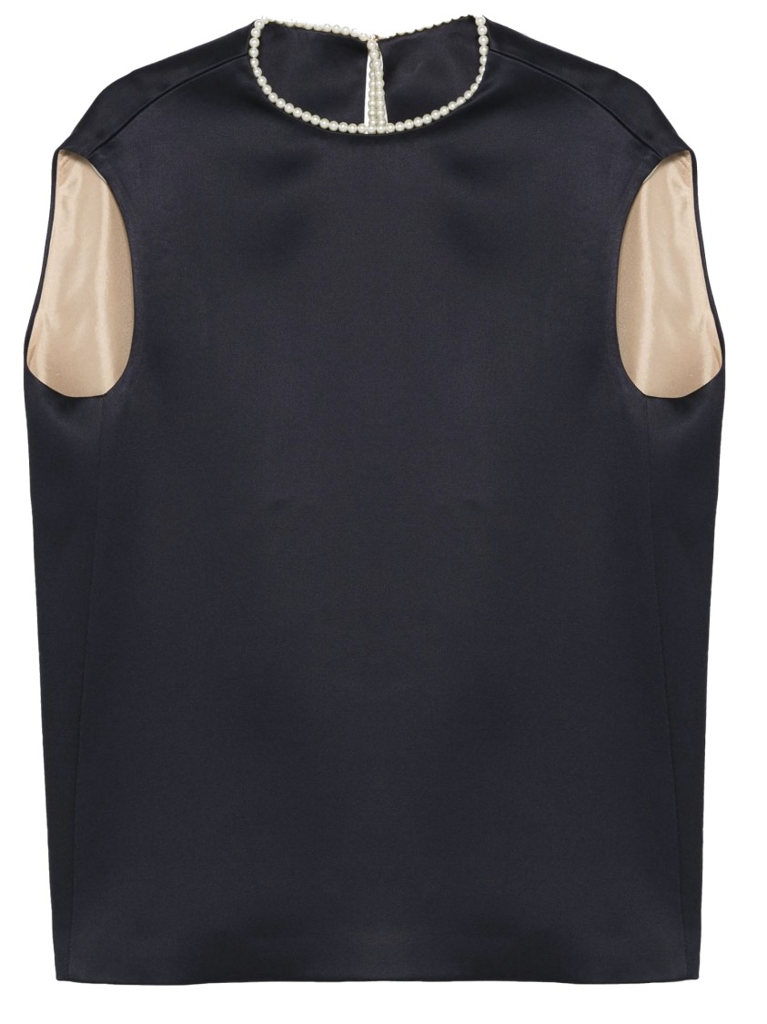 Shop Carven Cocoon Top In Double Satin