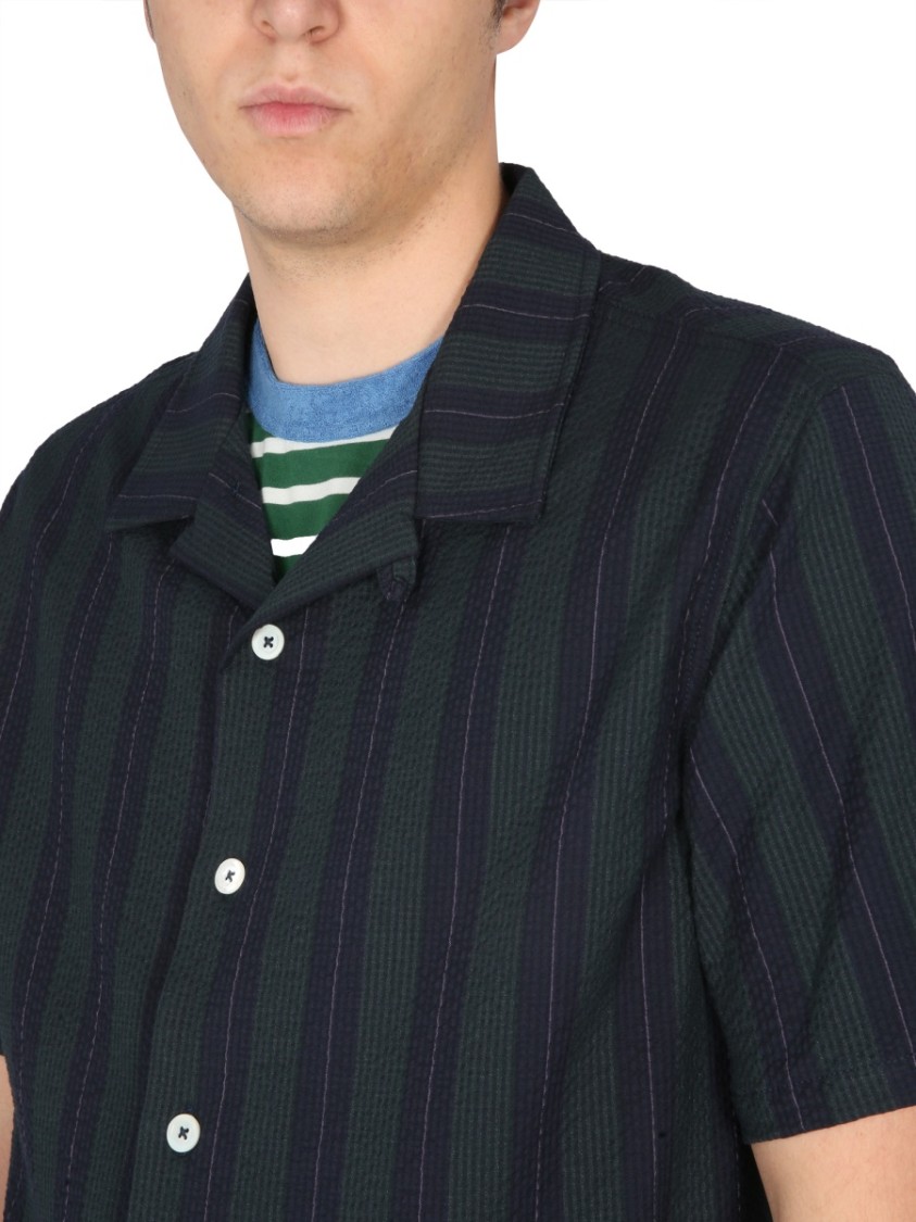 Shop Howlin' Howlin Striped Short-sleeved Shirt