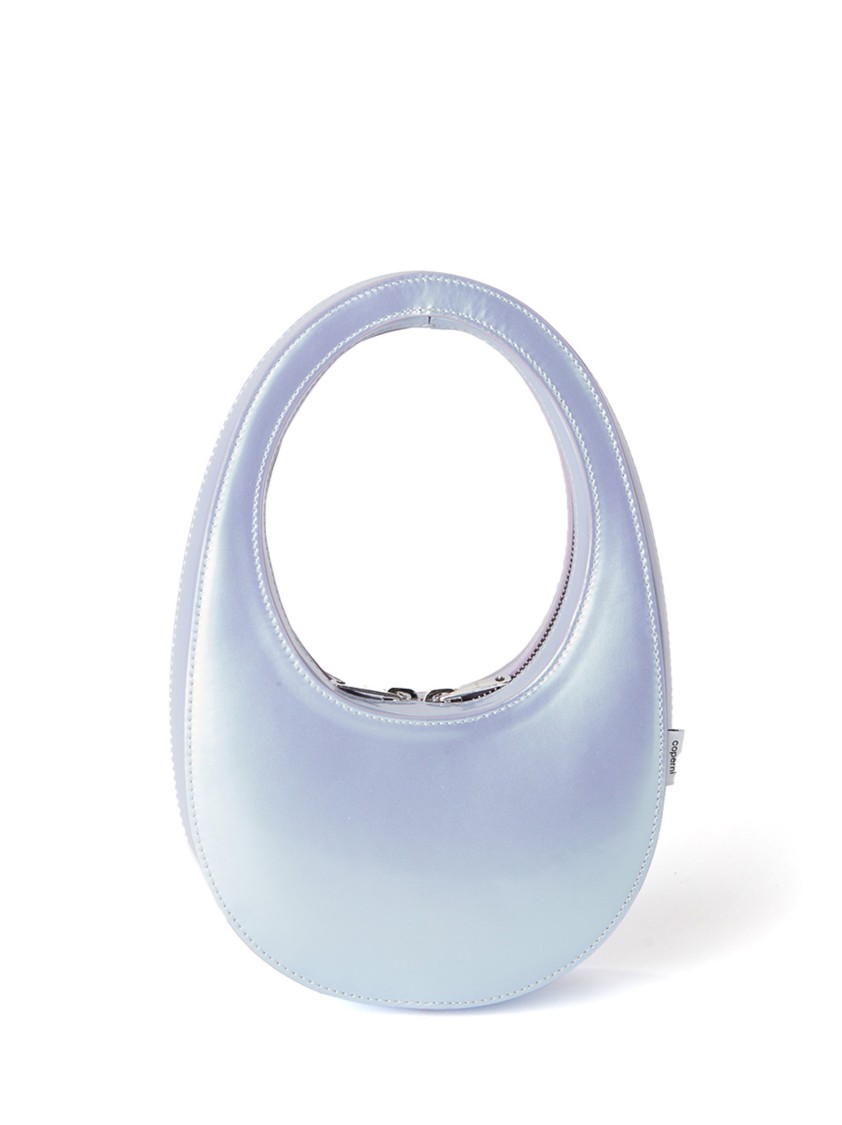 COPERNI COPERNI BLUE PEARL-EFFECT CALF LEATHER HANDBAG 
