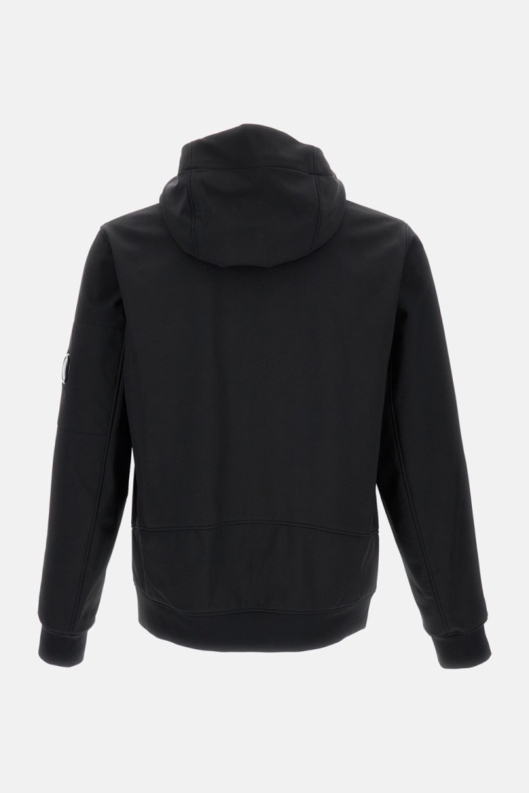 C.p. Company Rainproof Full Zip Jacket With Hood In Gray
