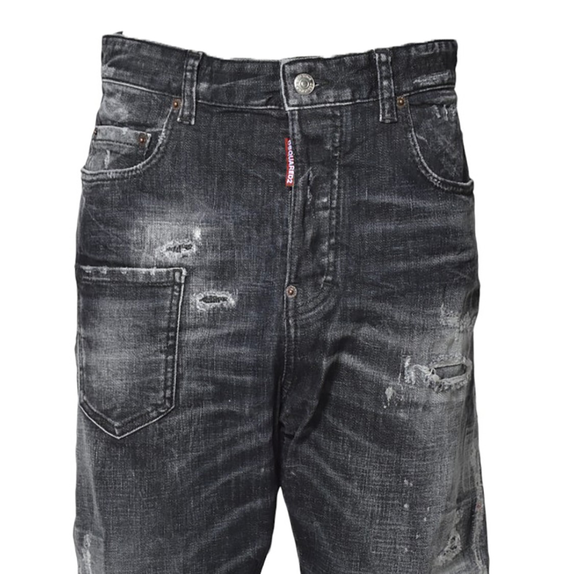 Dsquared2 Kawaii Rocky Mountains In Black Cotton | THE LIST
