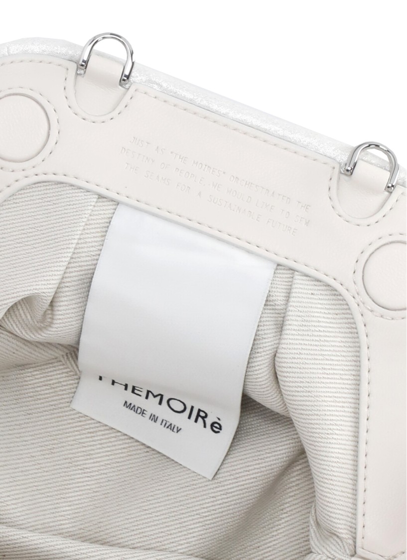 Themoirè Silver Strass Degrade Pochette In Silver