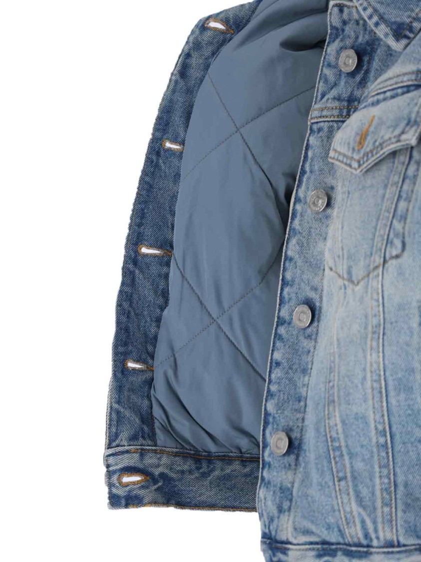 Shop Victoria Beckham Denim' Jacket – Light Blue