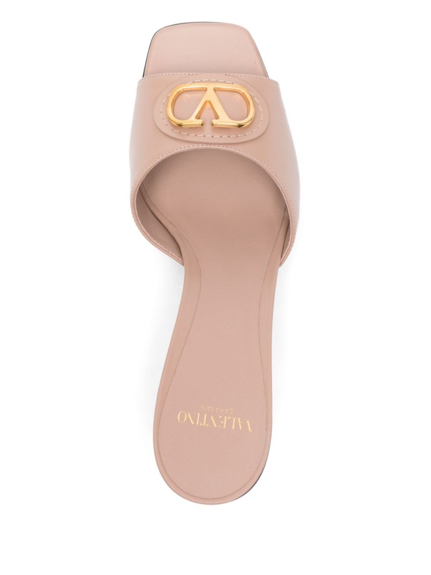 Valentino Garavani Open-toe Block Heel Sandals In Neutral