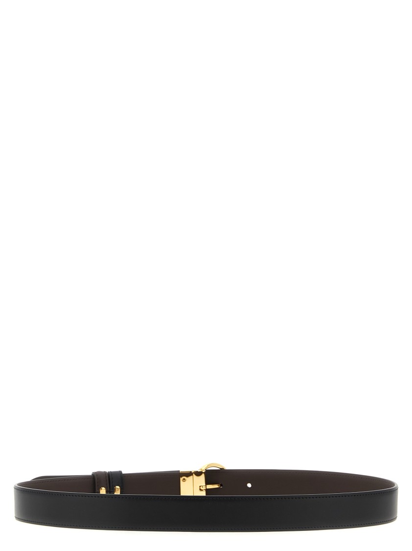 Fendi Ff Reversible Belt Belts Multicolor In Black