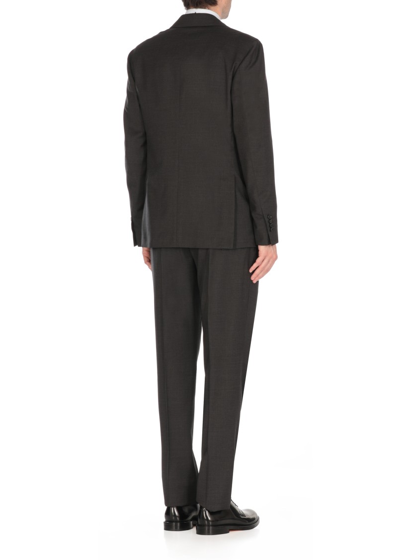 Lardini Virgin Wool Suit In Grey