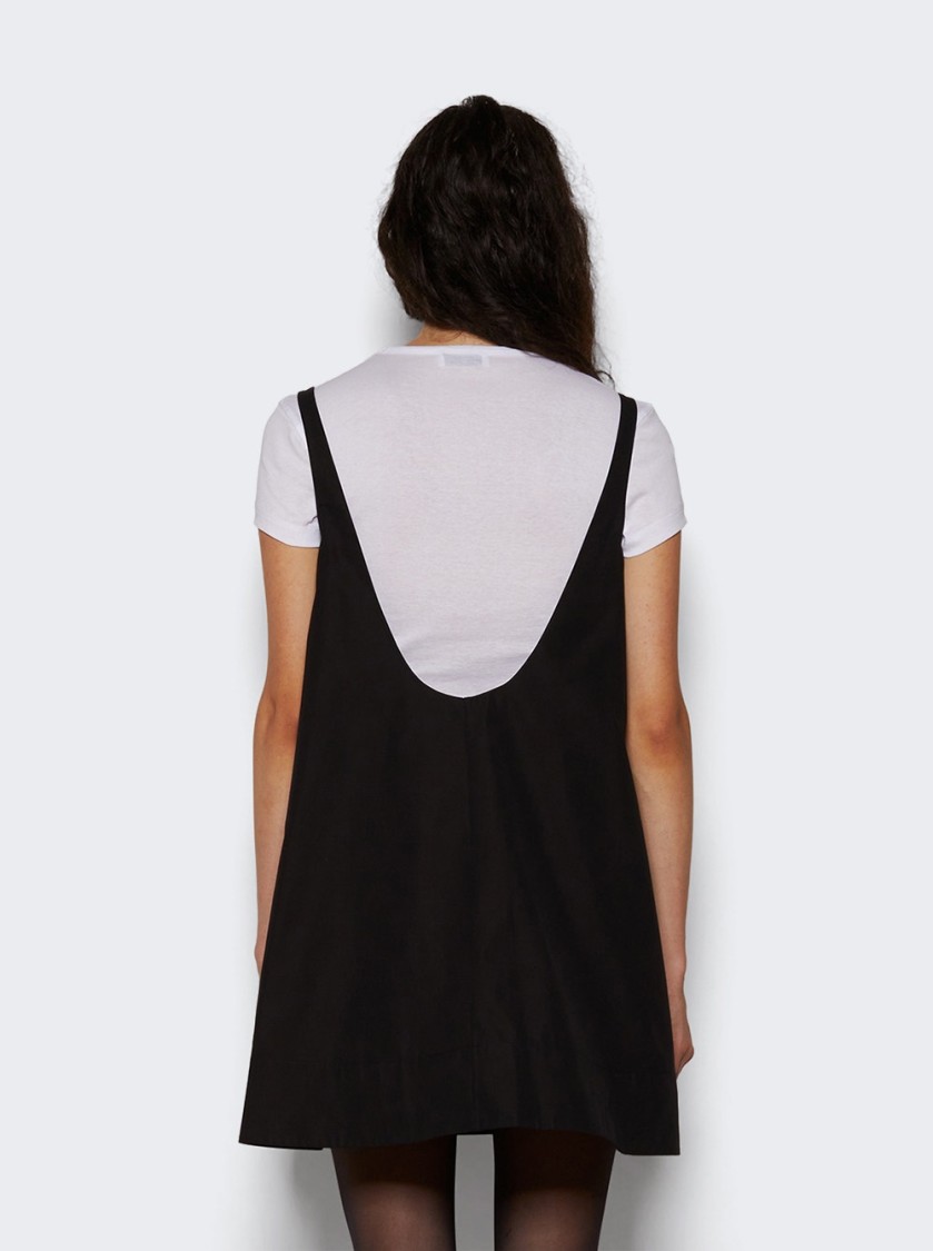 Wardrobe.nyc Mini Poplin Dress In Black