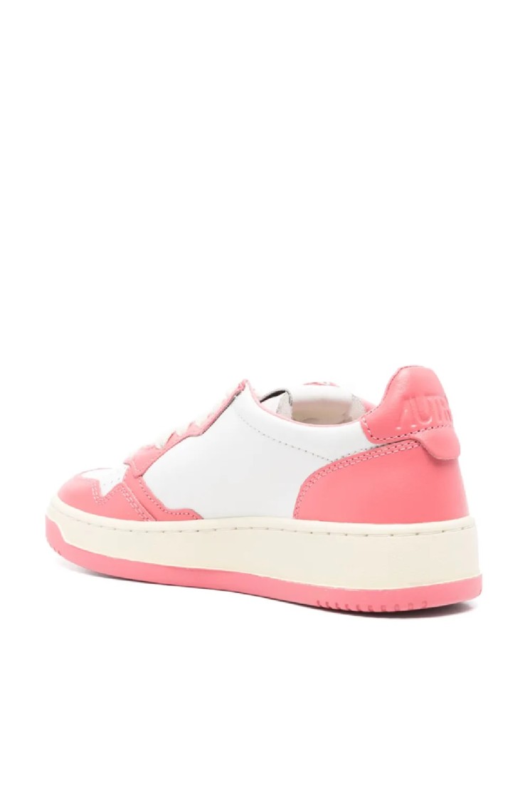 Autry Medalist Low Low-top Sneakers With Smooth In Pink